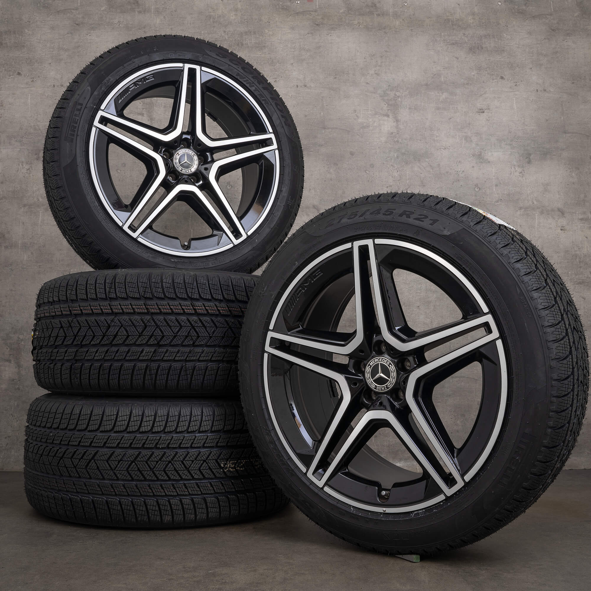 GLS X167 & GLS63 AMG SUV winter tires 21 inch rims A1674017300 A1674017400