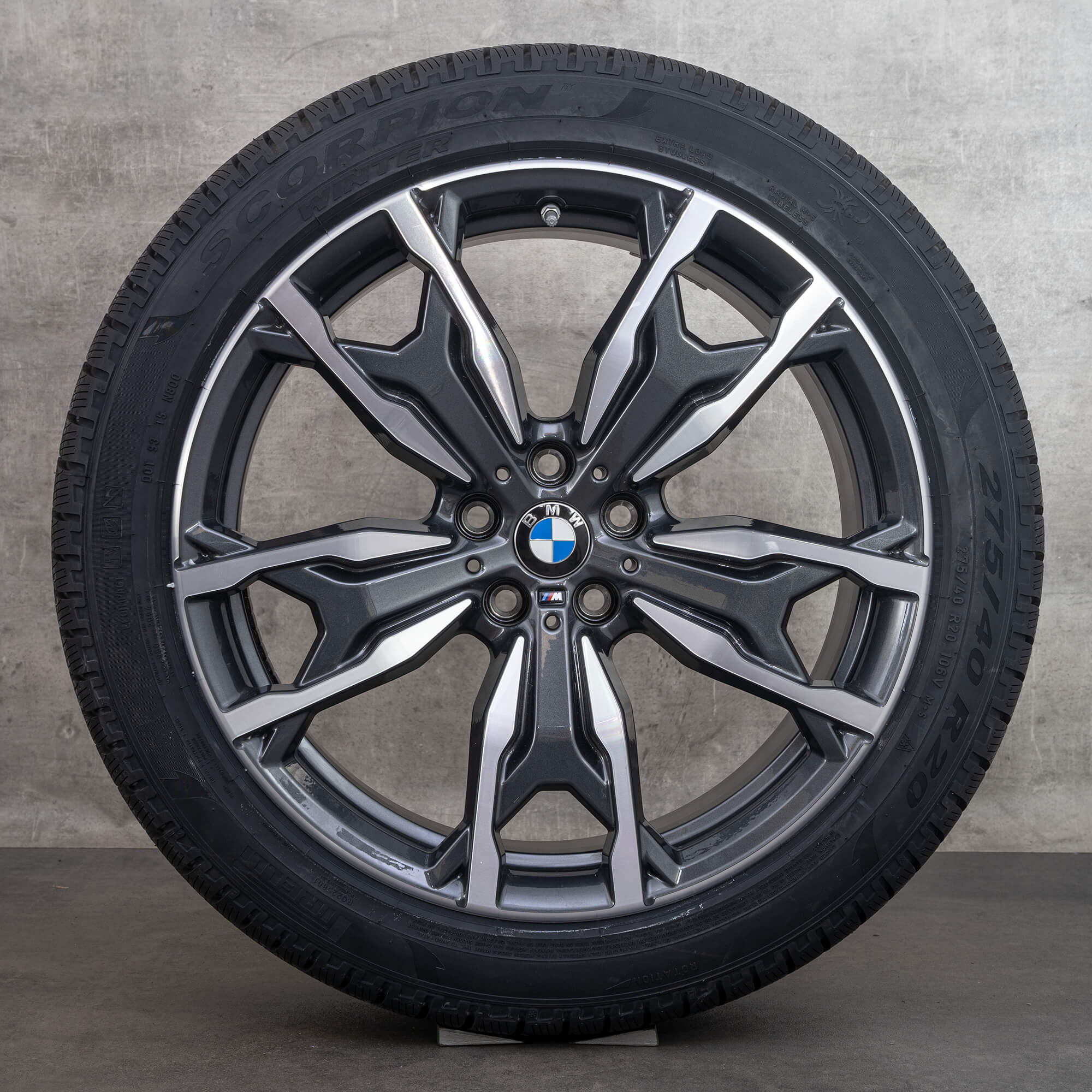 Jantes BMW 20 pouces X3 G01 X4 G02 M787 roues hiver pneus 8073791 8073792