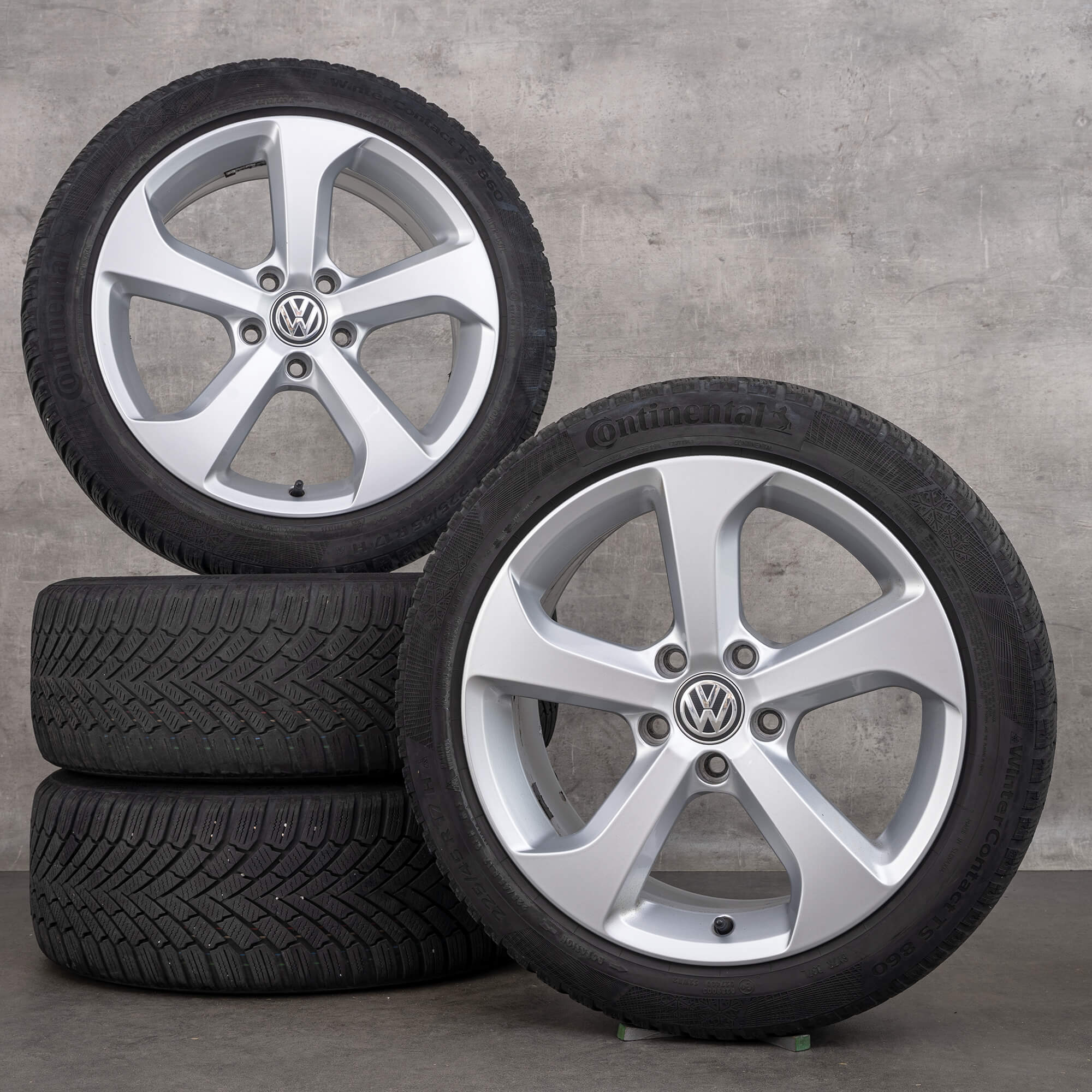 VW 17 inch rims Golf 7 VII Brooklyn winter tires wheels 5G0601025BG