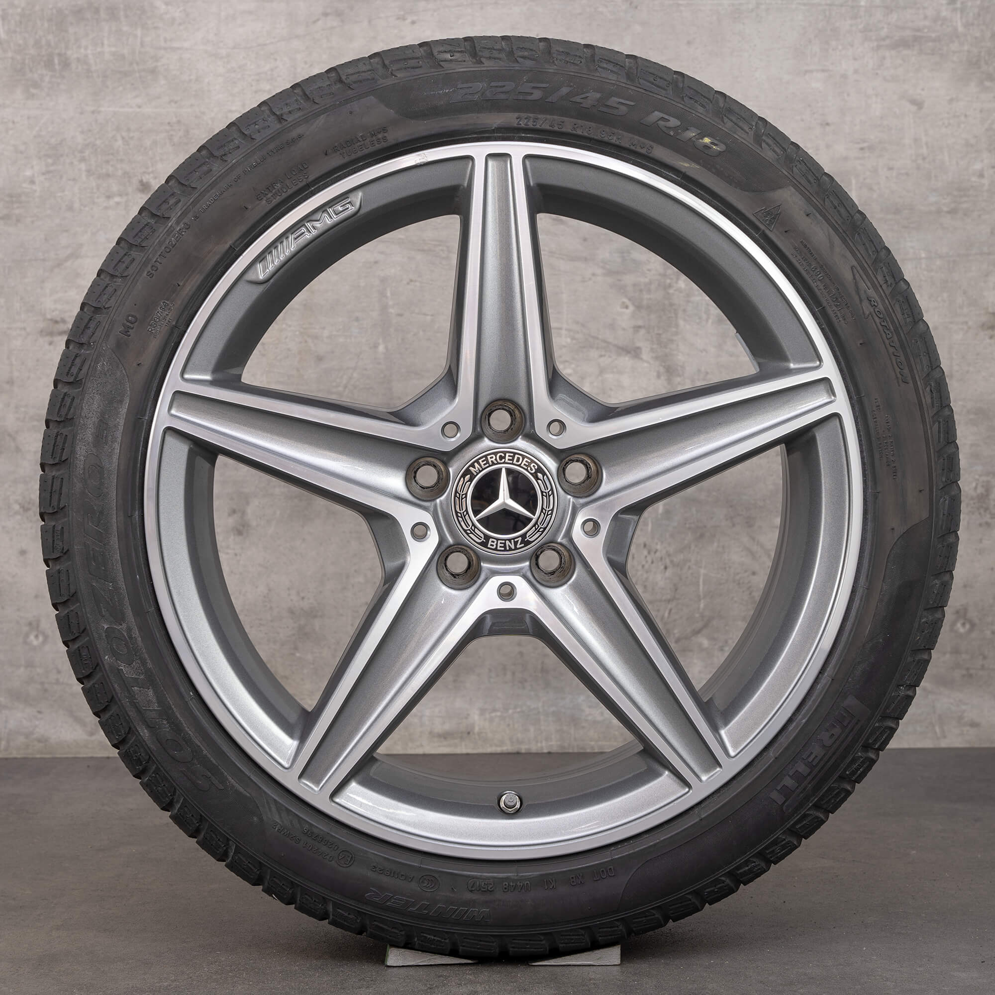 AMG 18 inch rims Mercedes Benz W205 S205 C205 A205 winter wheels tires