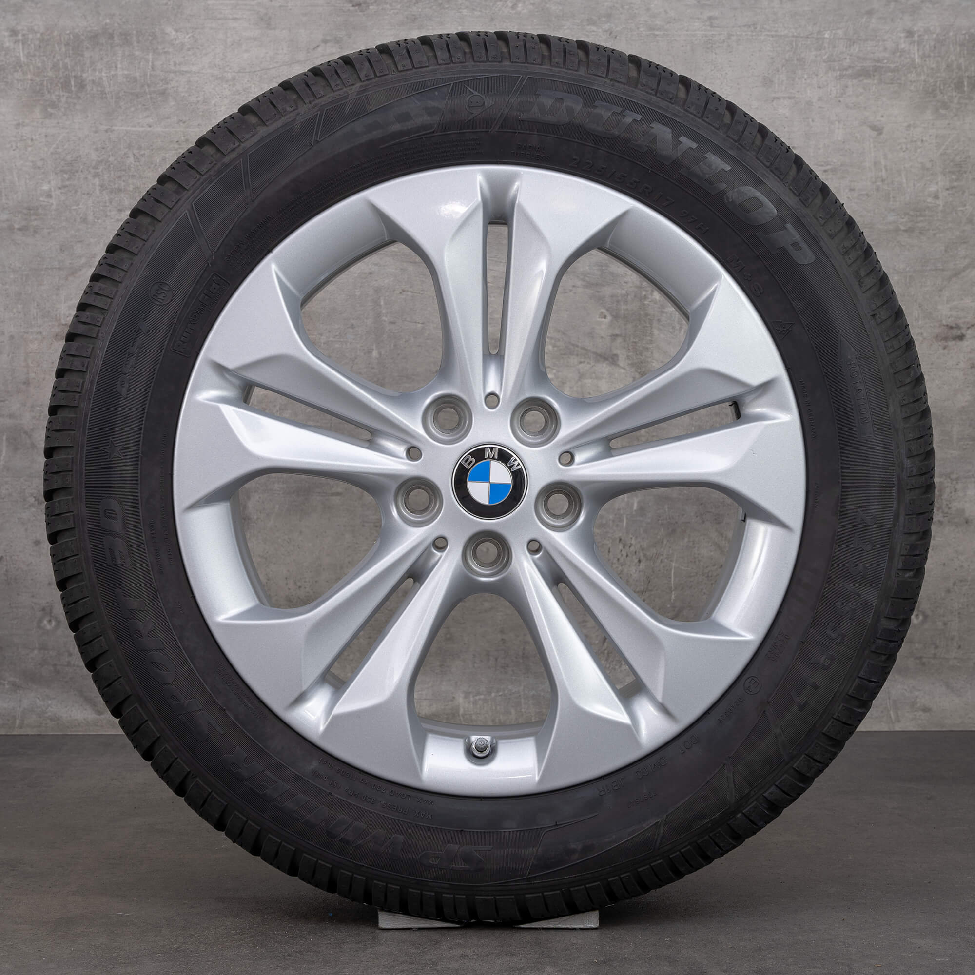 Jantes BMW 17 Polegadas X1 F48 X2 F39 Styling 564 Pneus De Inverno 