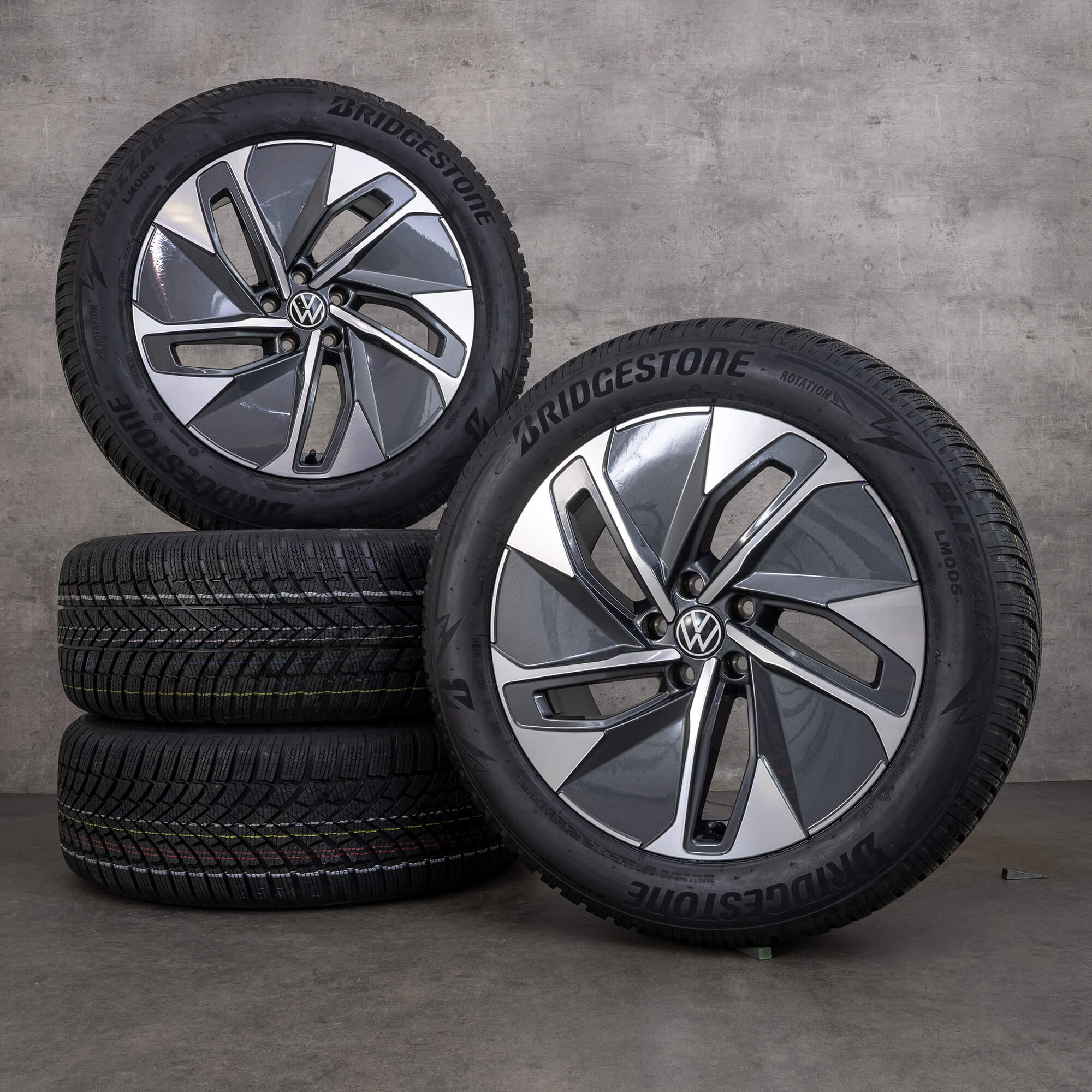 19 tires ID.5 inch Hamar rims ID.4 VW Pro winter 11A601025M wheels E21
