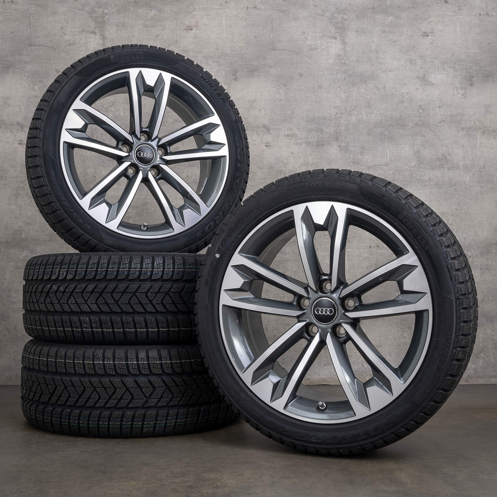Audi A4 B9 Allroad alloy rims winter tires wheels 18 inch 8W9601025C
