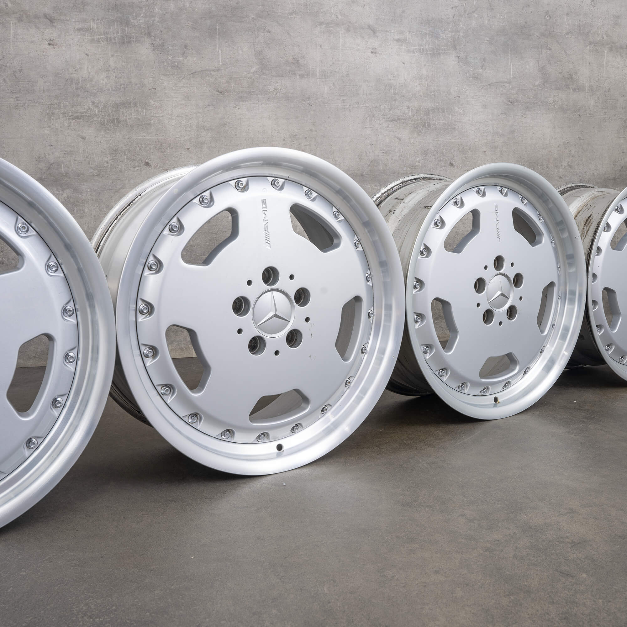 Mercedes Benz S-Class W140 18 inch rims Aero II HWA1404000102 silver chrome